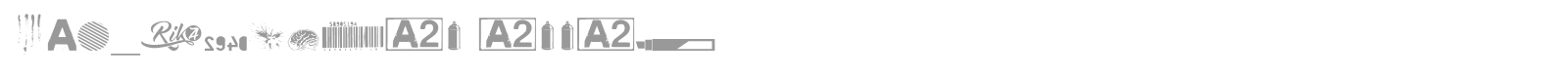 R74 Dingbat Attak font preview